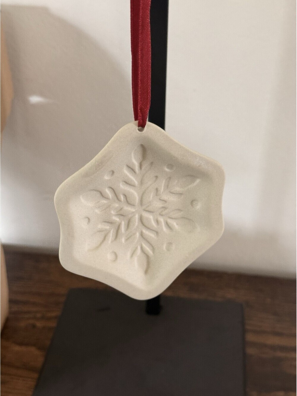 Lot of 3 LONGABERGER Snowflake Cookie Mold Ornaments 71478 Winter Original Box